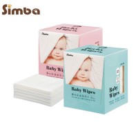 Simba嬰兒乾濕兩用巾80抽-藍色/粉色
